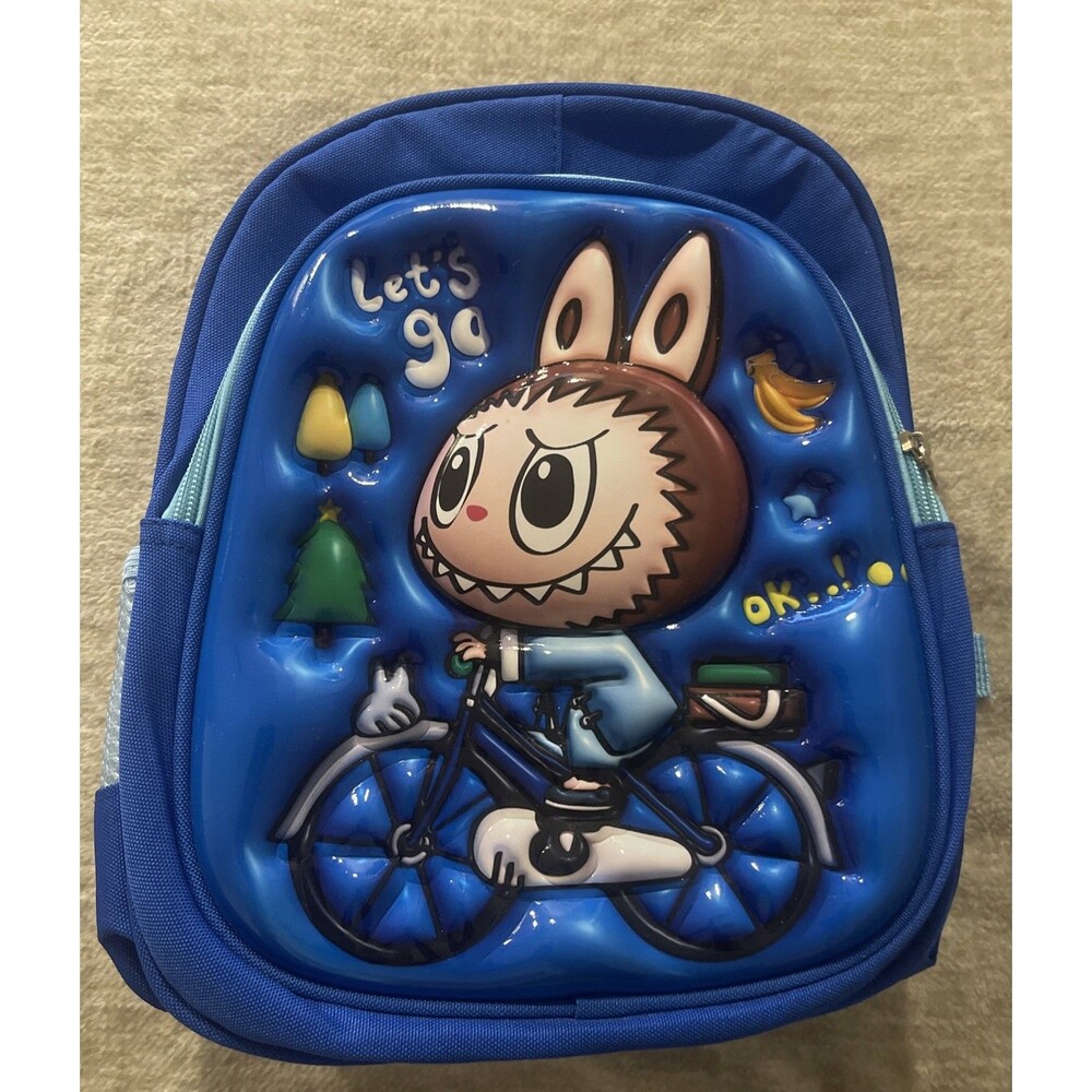 Monster Backpack 3D Hard-shell School  Backpack Blue
